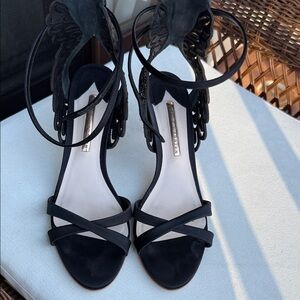 Sophia Webster Black Strappy Heels